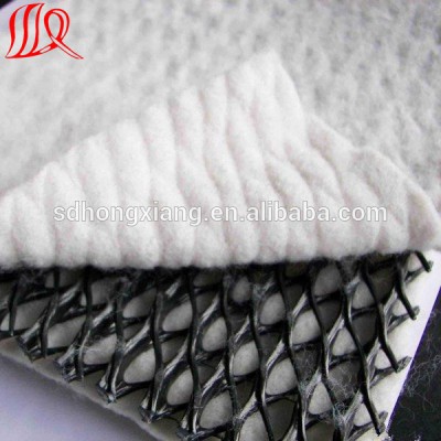 Three-dimension HDPE drainage net 6.0mm thickness composite with nonwoven geotextile